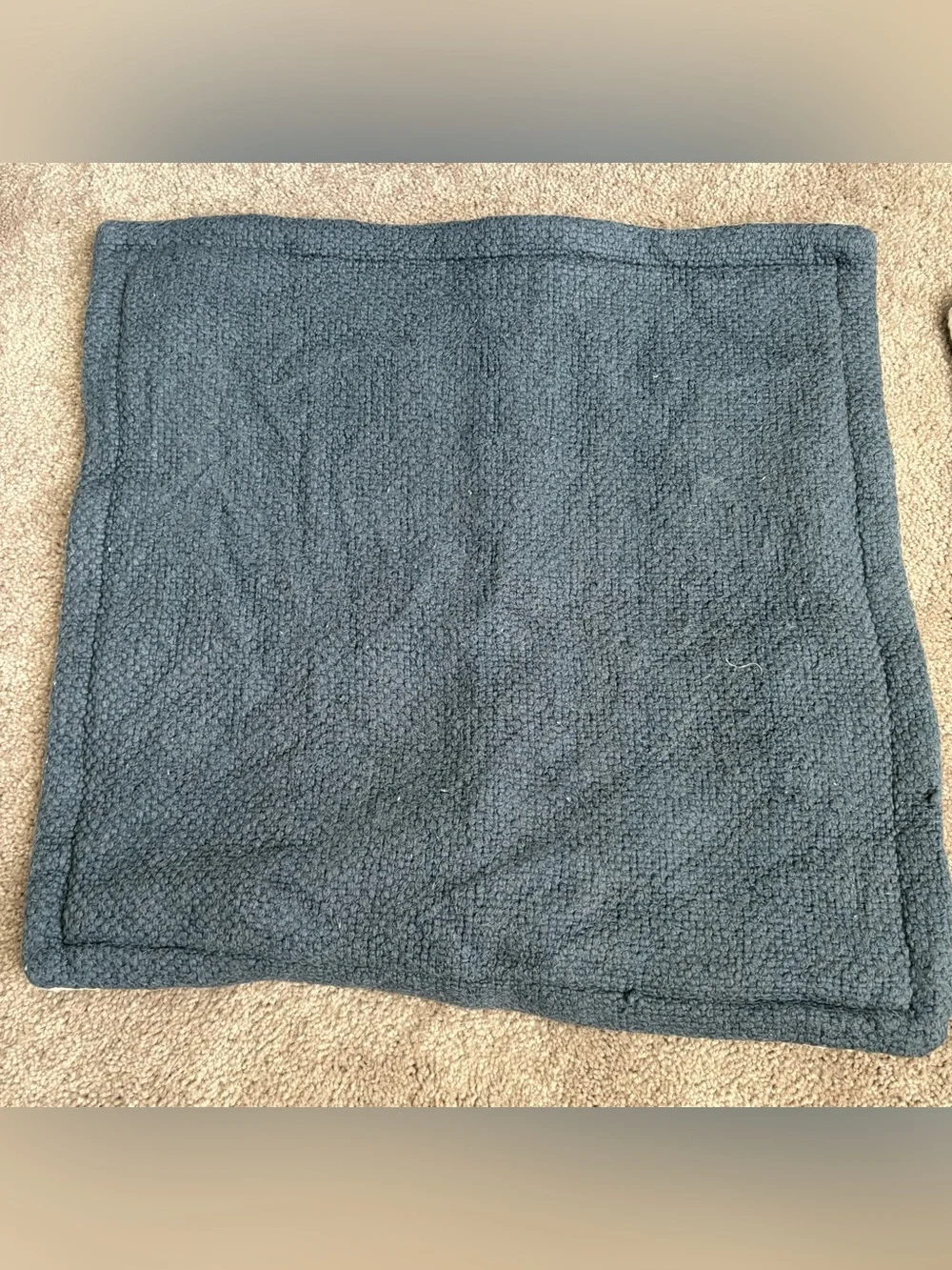 Pillow Covers Navy and Cream